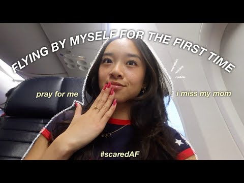 FLYING ALONE FOR THE FIRST TIME | pov: you're my travel buddy...