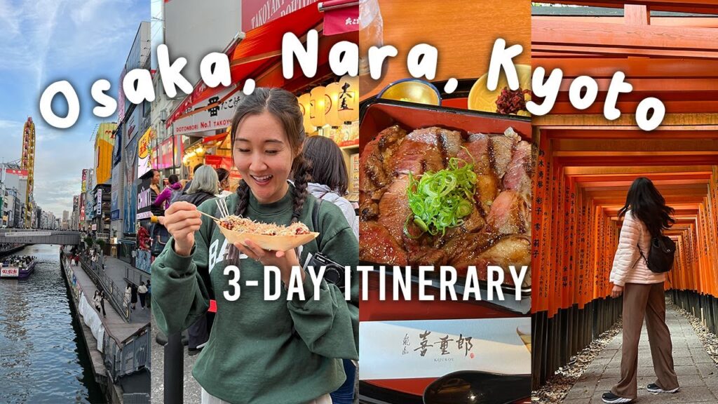 Japan Travel Vlog: best things to do in OSAKA, NARA, and KYOTO 2023